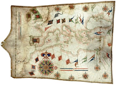 Carte de la Méditerranée et de l