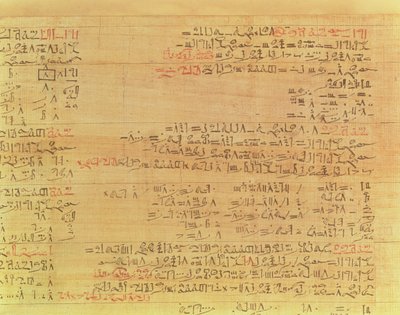 Papyrus mathématique Rhind (détail) - Second Intermediate Period Egyptian