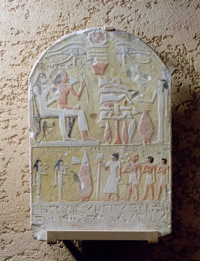 Stèle funéraire de Tembu - Second Intermediate Period Egyptian