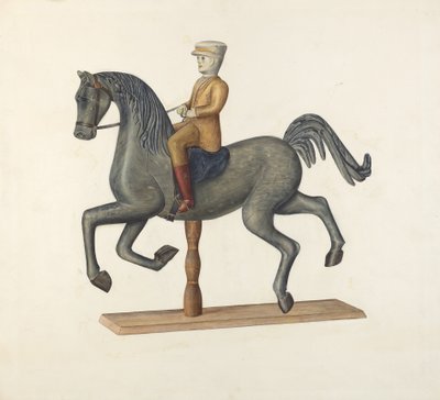 Cheval avec cavalier - Selma Sandler