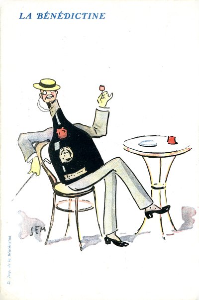 Publicité française pour la liqueur Bénédictine - Sem