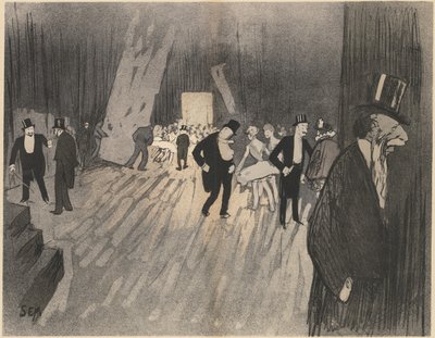 Dans les coulisses du ballet, vers 1900 - Sem