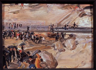 Promenade à San Remo (Italie). Œuvre de Semyon Gavrilovich Nikiforov (1877-1912) - Semen Gavriilovich Nikiforov