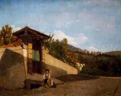 Portique de la Villa Toscana, vers 1861 - Serafino de Tivoli