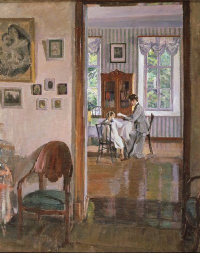 Dans une maison, 1910 - Sergei Arsenevich Vinogradov