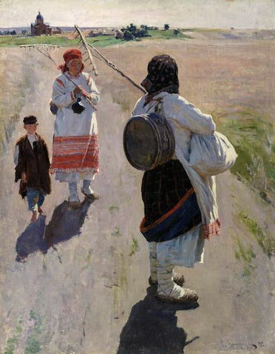 En route pour le travail - Sergei Arsenevich Vinogradov