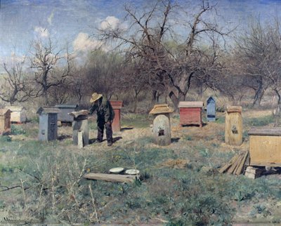 Un jour de printemps, ou Ruches, 1899 - Sergei Ivanovich Svetoslavsky