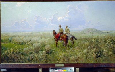 Cosaques dans la steppe - Sergei Ivanovich Vasilkovsky