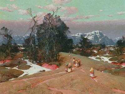 Scène de montagne - Sergei Kolesnikoff