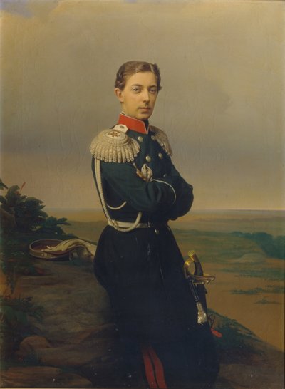 Portrait du tsarévitch Nicolas Alexandrovitch de Russie 1843-1865 - Sergei Konstantinovich Zaryanko