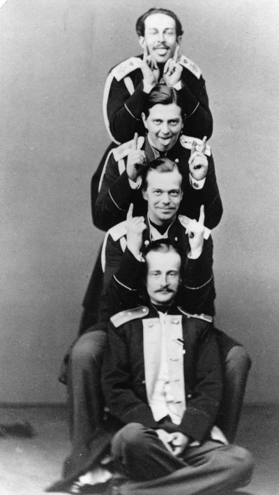 Grands-ducs Alexandre Alexandrovitch et Vladimir Alexandrovitch de Russie, vers 1870-1875 - Sergei Lvovich Levitsky