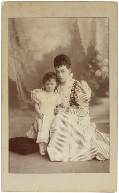 Grande-Duchesse Xenia Alexandrovna de Russie avec sa fille Irina, vers 1882 - Sergei Lvovich Levitsky