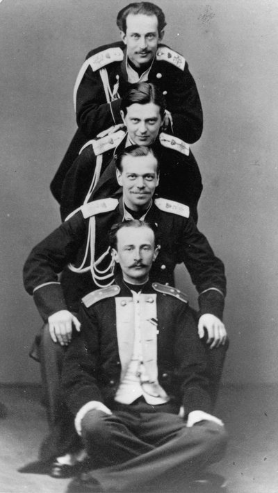 Grands-ducs Alexandre Alexandrovitch et Vladimir Alexandrovitch de Russie, vers 1870-1875 - Sergei Lvovich Levitsky