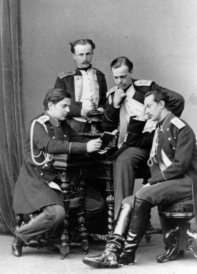 Grands-ducs Alexandre Alexandrovitch et Vladimir Alexandrovitch de Russie, vers 1870-1875 - Sergei Lvovich Levitsky