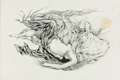 Tchernomor et Lioudmila. Illustration du poème Rouslan et Lioudmila par A. Pouchkine, 1921-1926 - Sergei Vasilevich Chekhonin