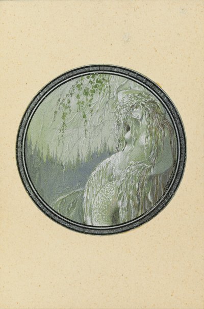Roussalka. Illustration du poème Rouslan et Ludmila par A. Pouchkine - Sergei Vasilevich Chekhonin