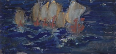 Illustration pour le conte de fées du Tsar Saltan par A. Pouchkine - Sergei Vasilievich Malyutin