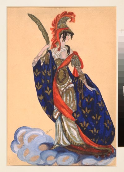 Costume préparatoire pour la pièce de théâtre "Le triomphe des États" de A. Bobrishchev-Pouchkine - Sergei Yurevich Sudeikin