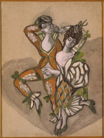 Costume pour la pièce de théâtre Le Mariage de Figaro de P. de Beaumarchais, 1915 - Sergei Yurievich Sudeykin