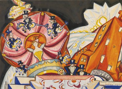 Le théâtre Apollo, Paris, 1921 - Sergei Yurievich Sudeykin