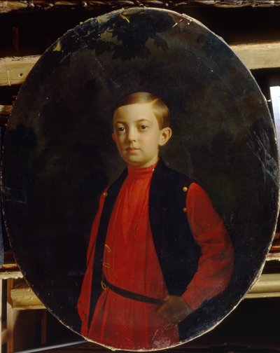 Portrait du tsarévitch Nicolas Alexandrovitch de Russie 1843-1865 - Sergey Konstantinovich Zaryanko