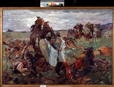 Bataille entre russes et tatars - Sergey Nikolayevich Arkhipov