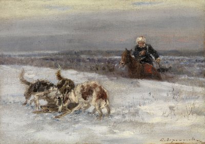 Scène de chasse - Sergey Semyonovich Voroshilov