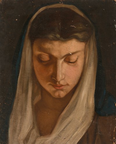 Femme portant un foulard - Severin Falkman