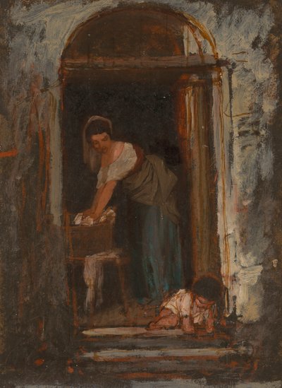 Stella et son enfant - Severin Falkman