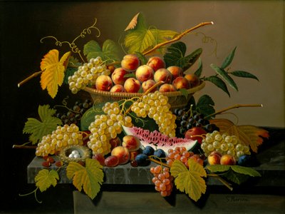 Nature morte à la corbeille de fruits - Severin Roesen