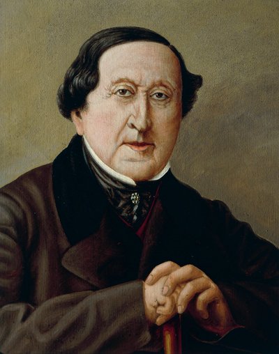 Italie, Portrait du compositeur italien Gioacchino Rossini - Severini Severini