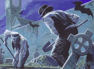 Burke et Hare, pilleurs de tombes et assassins (gouache sur papier) - Severino Baraldi
