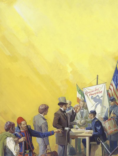 Recrutement des Irlandais pour la guerre civile américaine - Severino Baraldi