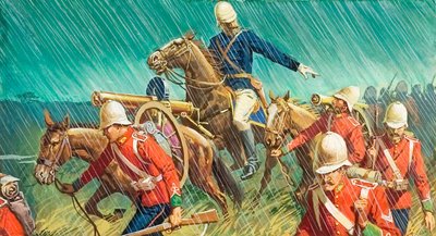 Lord Chelmsford et ses hommes dans les guerres zouloues - Severino Baraldi