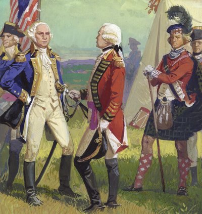 Reddition de Lord Cornwallis à George Washington - Severino Baraldi