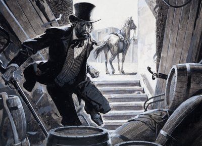 William Bent (gouache sur papier) - Severino Baraldi