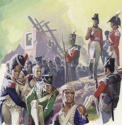 Soldats blessés après la bataille de Waterloo - Severino Baraldi