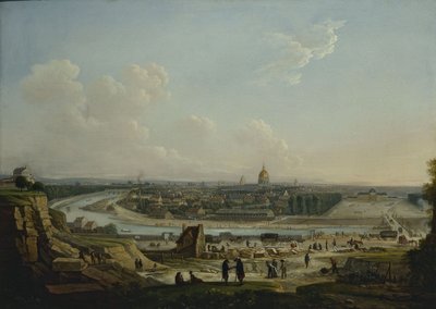 Vue générale de Paris, prise de la colline de Chaillot, en 1818 - Seyfert