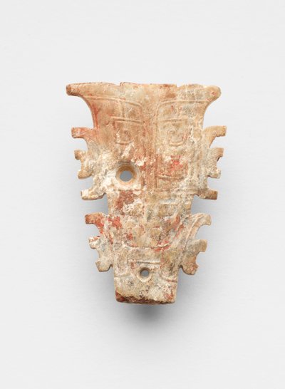Pendentif en forme de masque, vers 1300-1050 av. J.-C. - Shang Dynasty Chinese School