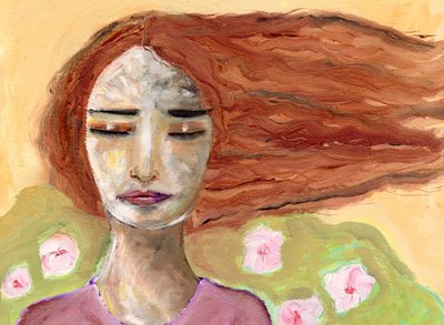 Une femme sereine en pleine rêverie - Sharyn Bursic