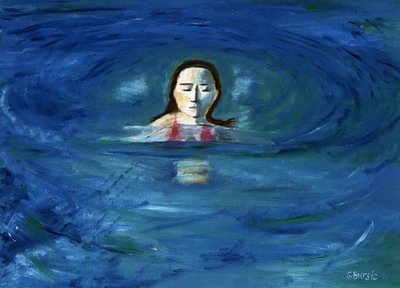 Une femme sereine dans l