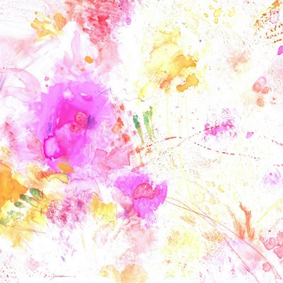 Fleurs abstraites aux couleurs vives - Sheila Golden