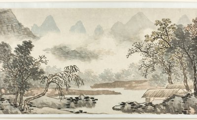 Nuages sur la rivière avant la pluie 溪雲欲雨圖 - Shen Zhou
