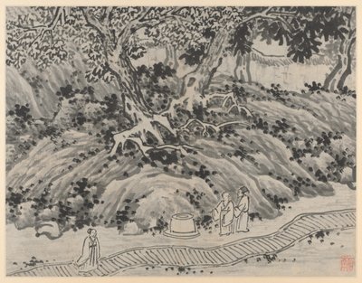 Douze vues de la colline du Tigre, Suchou : Le printemps des fous - Shen Zhou