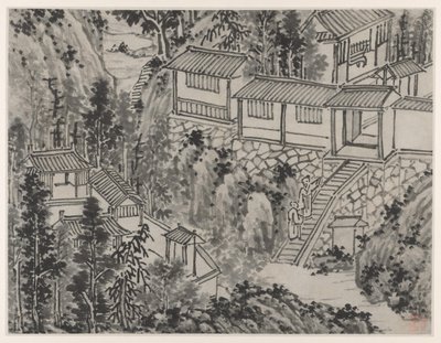 Douze Vues de la Colline du Tigre, Suzhou : Le Refuge des Pins - Shen Zhou