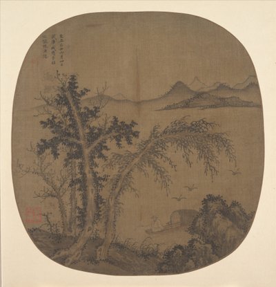 Pêcheur reclus, arbres d