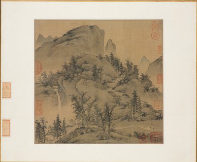 Voyageurs dans les montagnes d