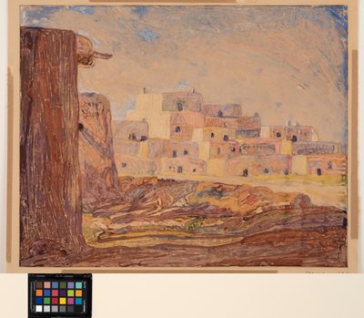 Village indien, vers 1928 - Sherman Trease