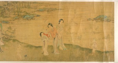 Femmes Et Enfants Dans Un Jardin - Shi Wang