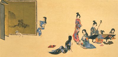 Groupe de femmes pendant la récréation, illustration du magazine 